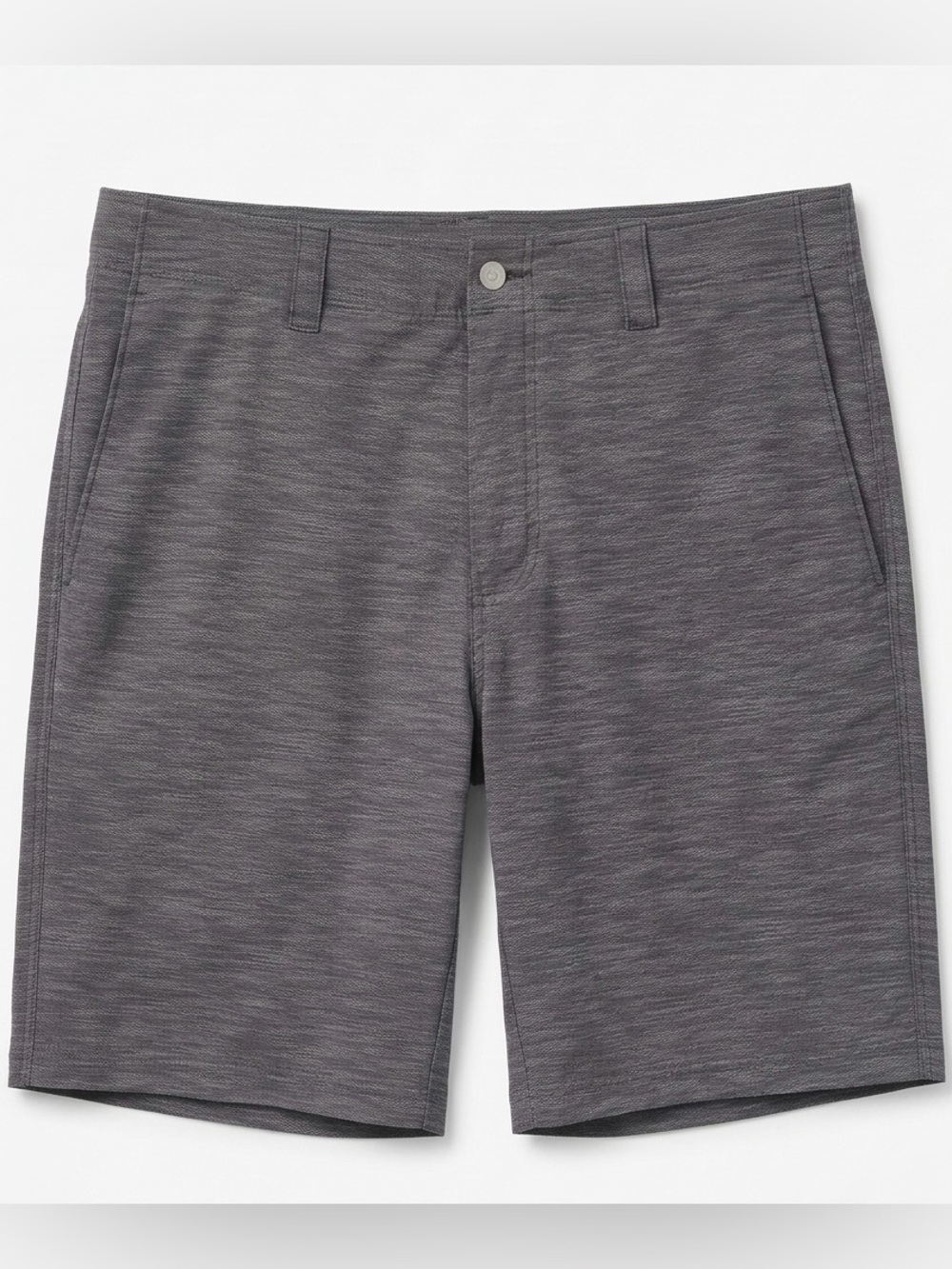 Callaway Men's Chevron Charcoal Flat-Front Performance Golf Shorts